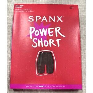 Spanx Power Shorts Sz XL Shaper 2744 Chestnut Brown Stretch Shaping NEW